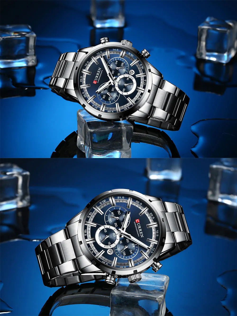 CURREN - Relogio Masculino luxurious Chronograph Wrist Watch, Quartz Clockwork And Waterproof