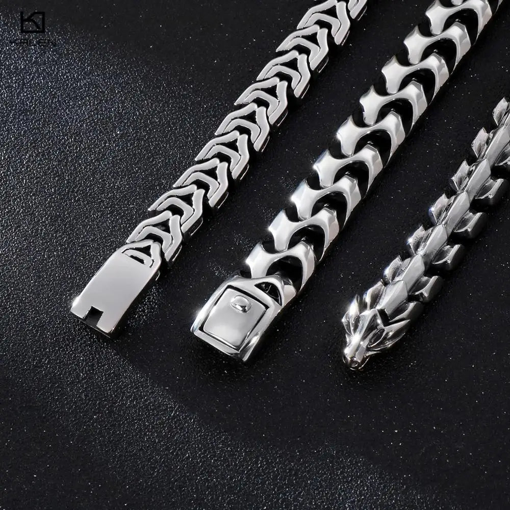 KALEN 19-24CM High Polished Bracelet For Men