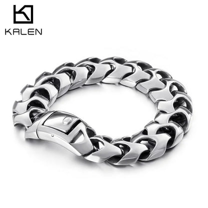 KALEN 19-24CM High Polished Bracelet For Men