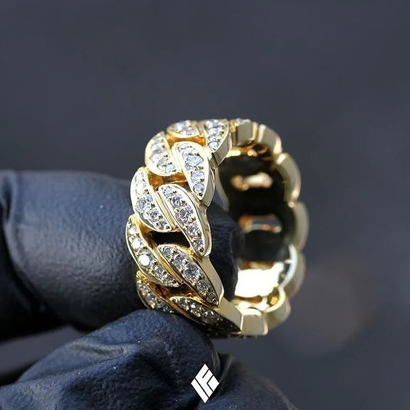 Fashion Cuban Link Chain Rings in Different variants