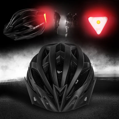 QUESHARK [Men&Women] Ultralight Cycling Helmet With Led Taillight And Sun Visor for Bike Bicycle Motorcycle Riding Safely