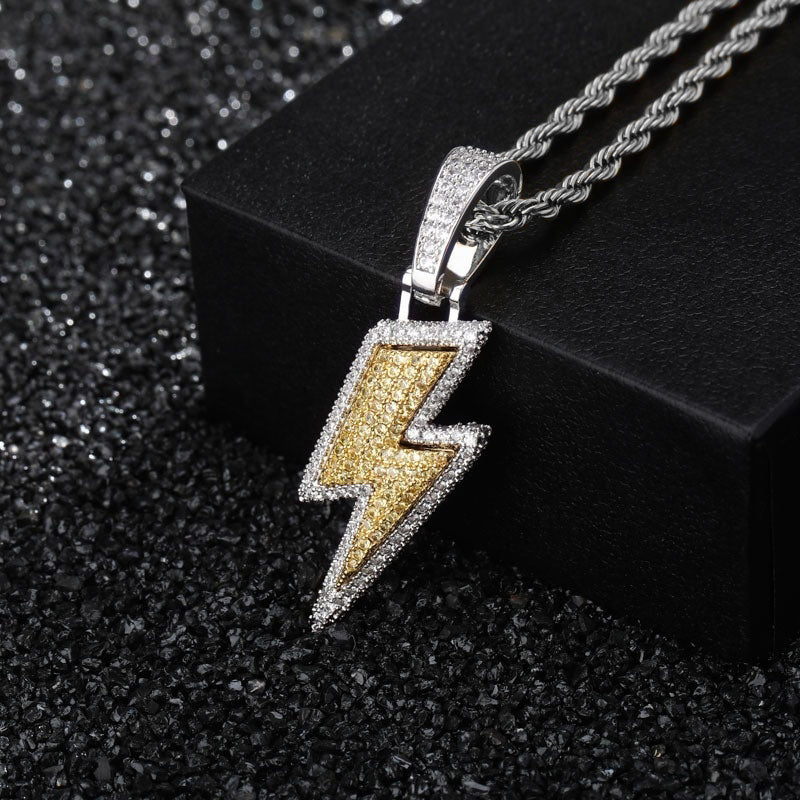 Crystal Energy/Lightning Necklace - Full Zirconia