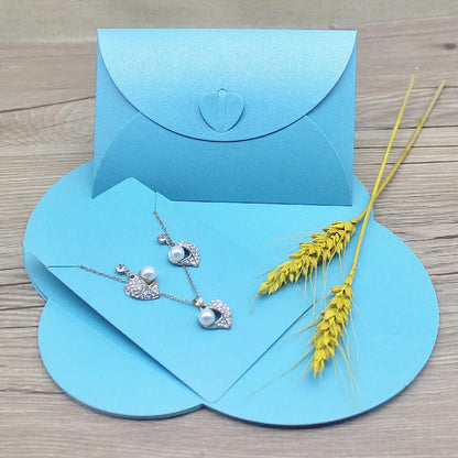 10pcs 10*15cm jewelry Gift Envelope with necklace earring Paper Display Card