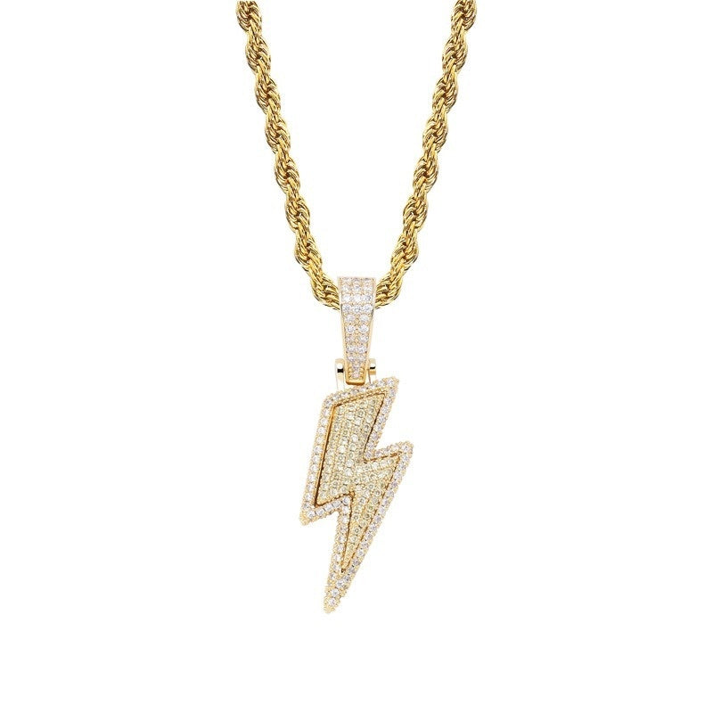 Crystal Energy/Lightning Necklace - Full Zirconia