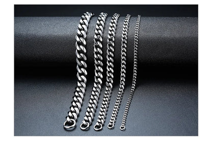 Vnox 3-11mm Chunky Stainless Steel Cuban Wristband.