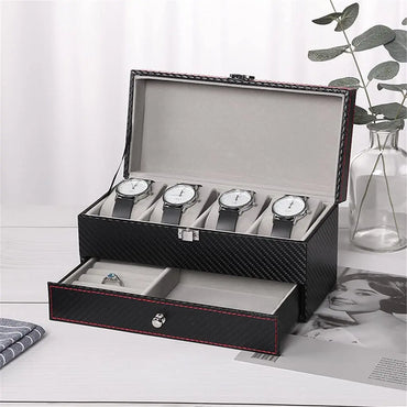 Sixweeks PU Leather velvet Jewelry Travel & Display Case In White, Light Blue, Blue & Black