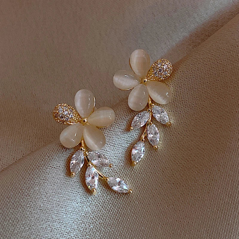 RINHOO Multiple Exquisite Style Rhinestone/Zircon/Pearl Earrings