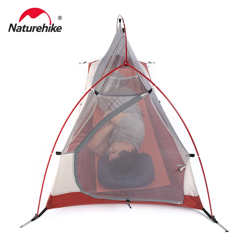 Naturehike Upgraded Cloud Up 2 Ultralight Tent Free Standing 20D Fabric Camping Tents For 2 Person With free Mat NH17T001-T