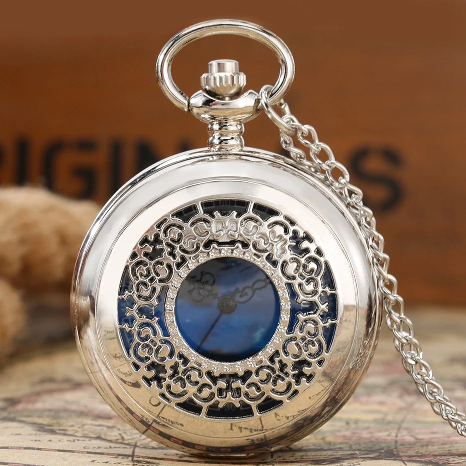 YISUYA Exquise Starry Multi Colour Dial uartz Pocket Watch Pendant