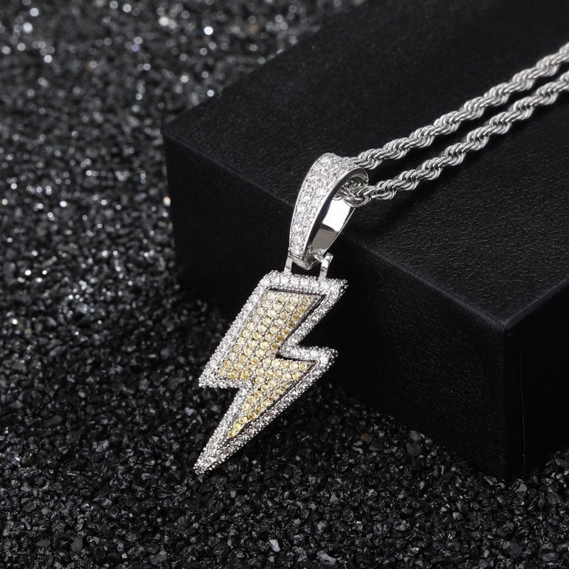 Crystal Energy/Lightning Necklace - Full Zirconia