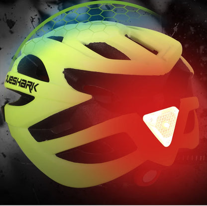 QUESHARK [Men&Women] Ultralight Cycling Helmet With Led Taillight And Sun Visor for Bike Bicycle Motorcycle Riding Safely