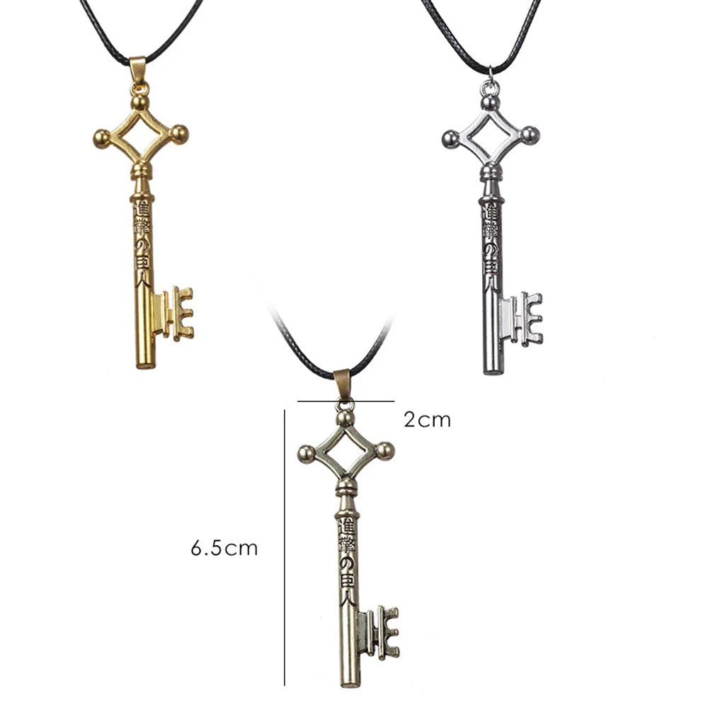 SUMENG Anime Attack On Titan Key Necklace - Eren`s Key