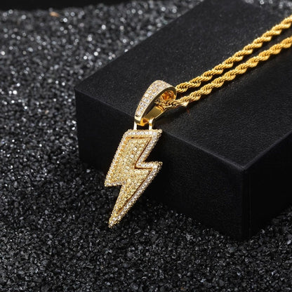 Crystal Energy/Lightning Necklace - Full Zirconia