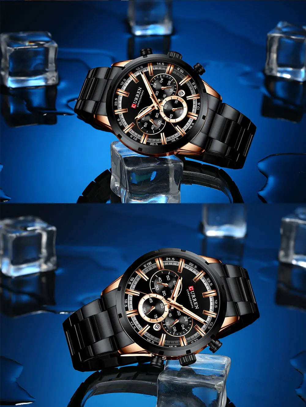 CURREN - Relogio Masculino luxurious Chronograph Wrist Watch, Quartz Clockwork And Waterproof