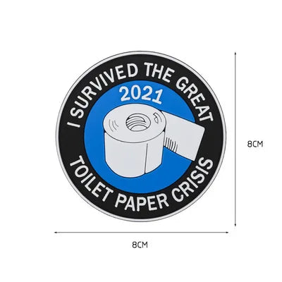 I SURVIVED THE GREAT TOILET PAPER TP CRISIS 2020 Embroidered Patches Stickers On Clothes Patch Badges