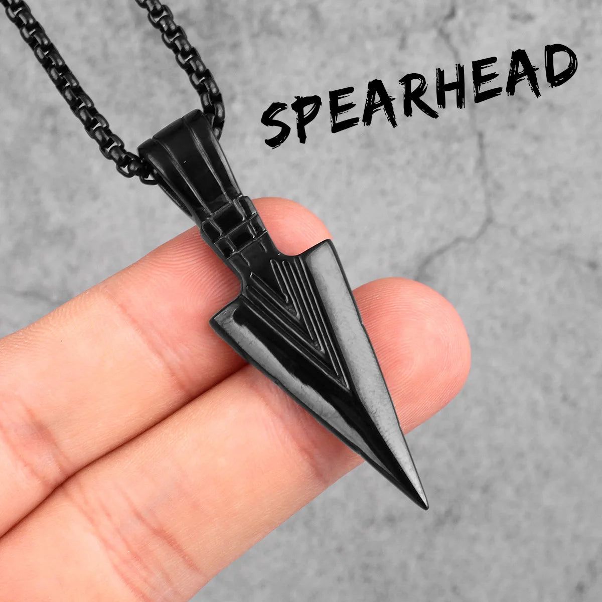 Spartan Spearhead Pendant Necklaces - Stainless Steel & Different Variants