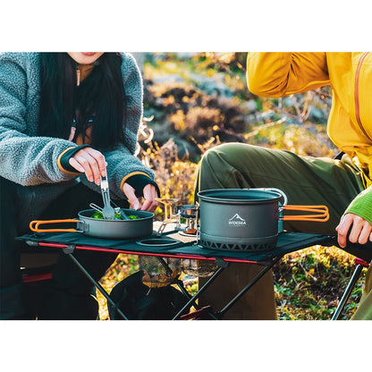 Widesea Outdoor Lightweight Mesh Folding Table With Cupholder