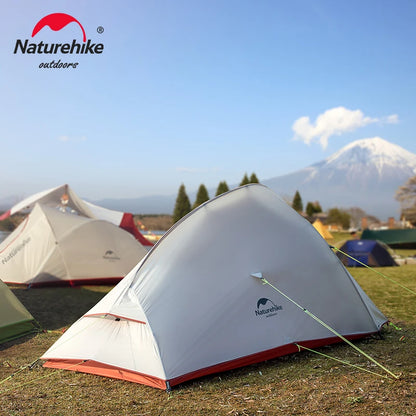 Naturehike Upgraded Cloud Up 2 Ultralight Tent Free Standing 20D Fabric Camping Tents For 2 Person With free Mat NH17T001-T