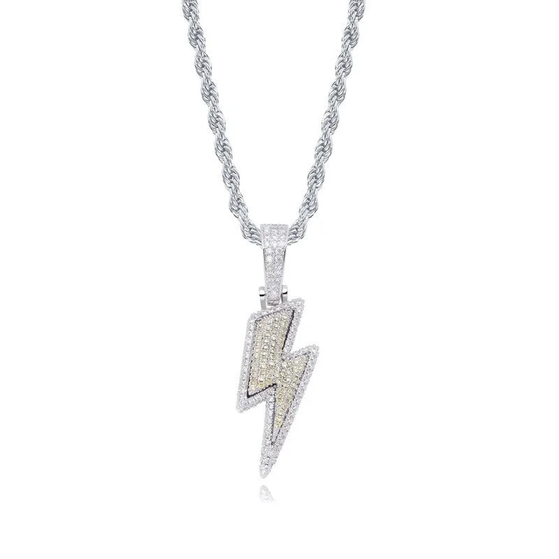 Crystal Energy/Lightning Necklace - Full Zirconia