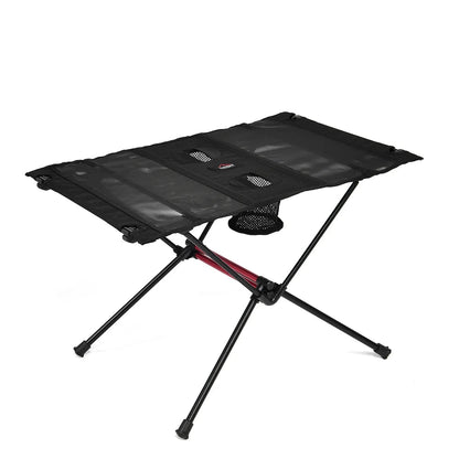 Widesea Outdoor Lightweight Mesh Folding Table With Cupholder