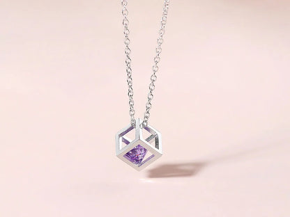 ZHOUYANG Cube Zircon Necklace For Women