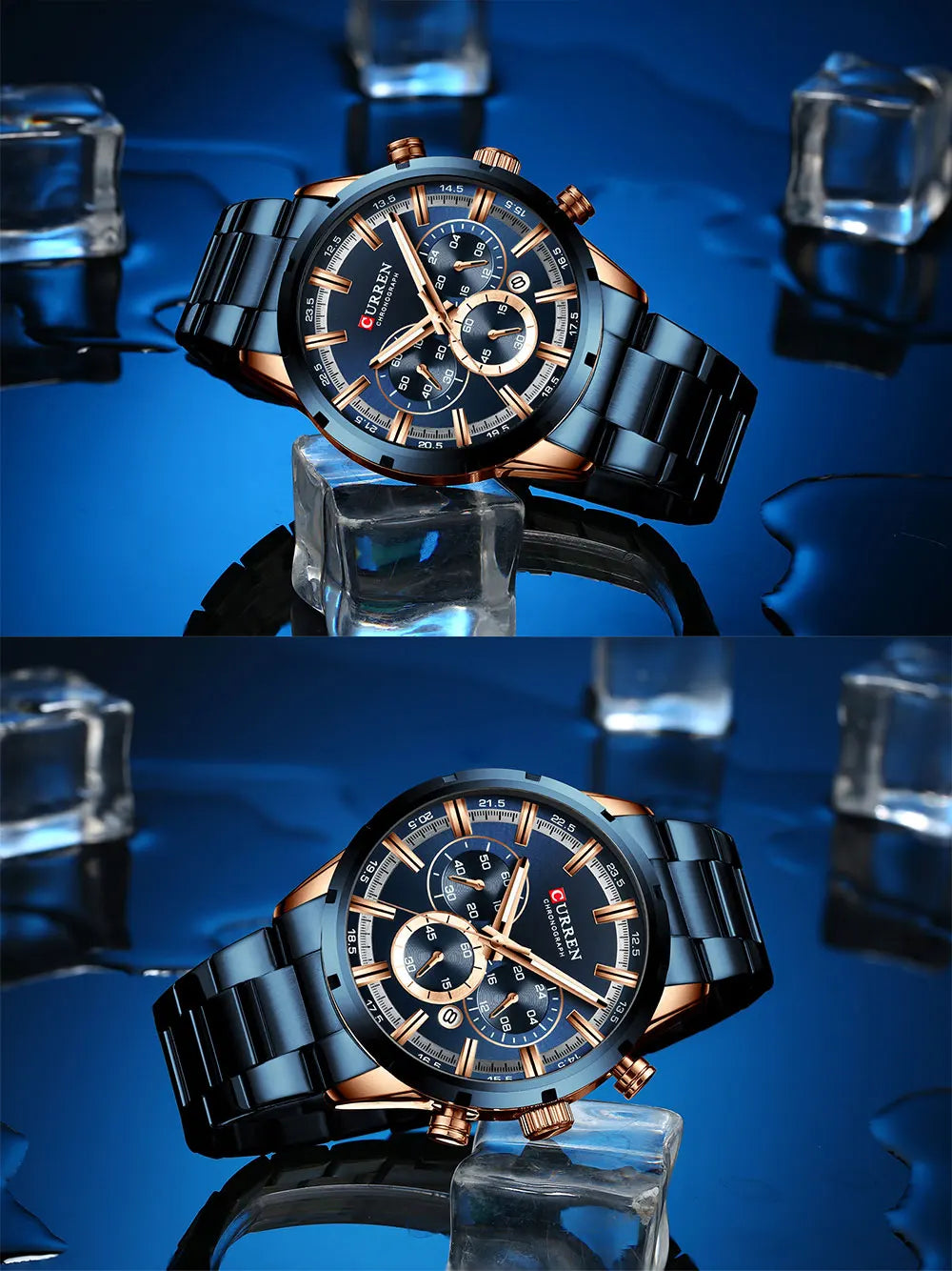 CURREN - Relogio Masculino luxurious Chronograph Wrist Watch, Quartz Clockwork And Waterproof