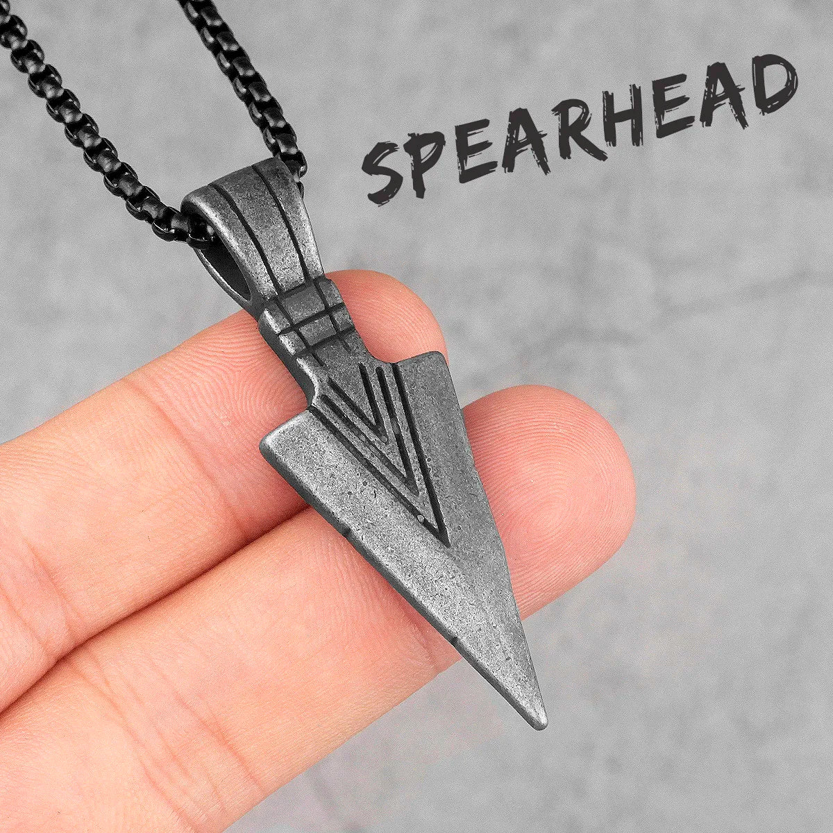 Spartan Spearhead Pendant Necklaces - Stainless Steel & Different Variants