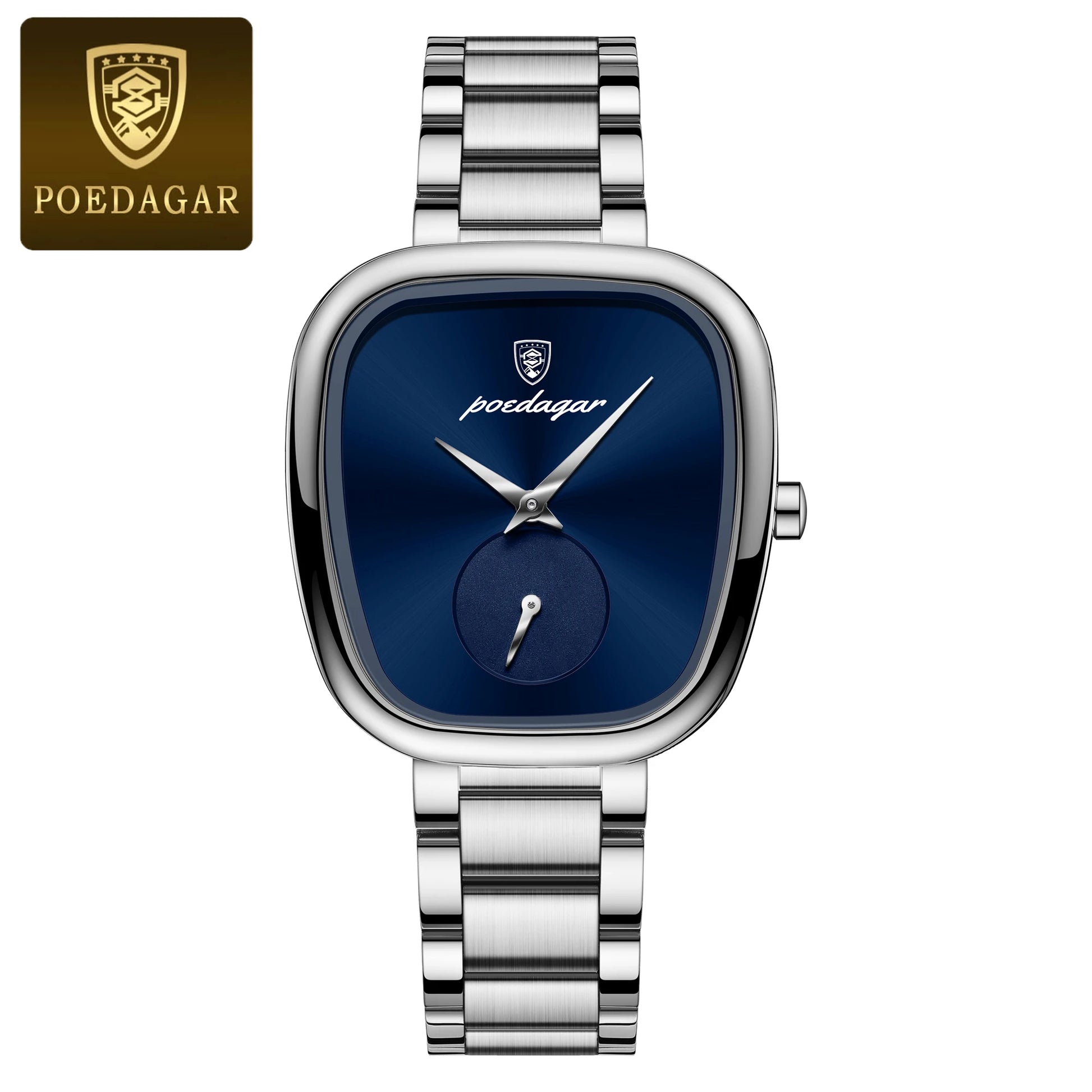 POEDAGAR Woman Luxury style Stainless Steel Quartz Watch - Waterproof, Luminous, Date And Box