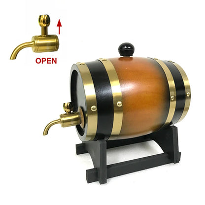 UNTIOR Wood Barrel Oak - Decanter, Decoration, Brewing Equipment - Beer, Wine, Whisky & Rum