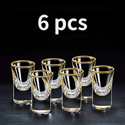 6pcs - Gold Color shot glasses