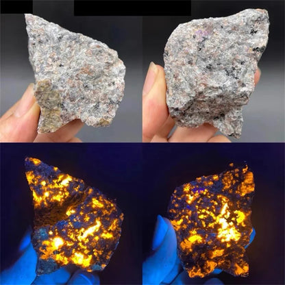 500g Natural American Yooperlites Flame Stones Fluorescent Stone Energy Reiki Specimens Aquarium Home Room Decor Gems Crystal