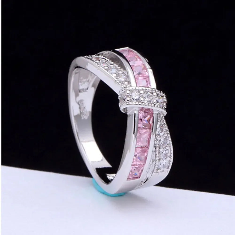 Beautiful Sterling 925 silver Ring with different color stones