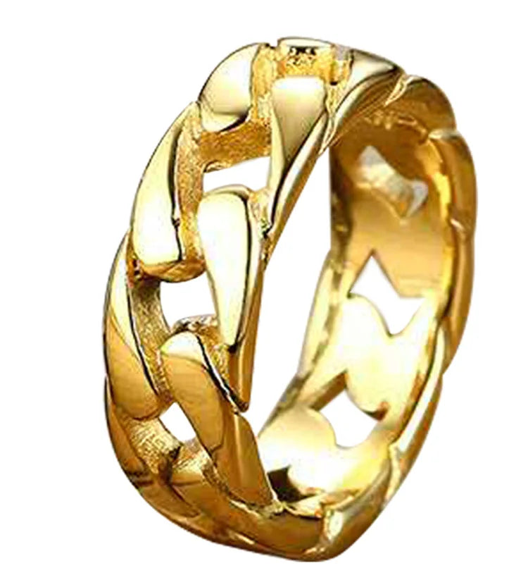 Fashion Cuban Link Chain Rings in Different variants