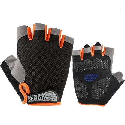 Men & Woman Cycling Bicycle Gloves Half Finger - Breathable, Anti-slip, Training Gloves