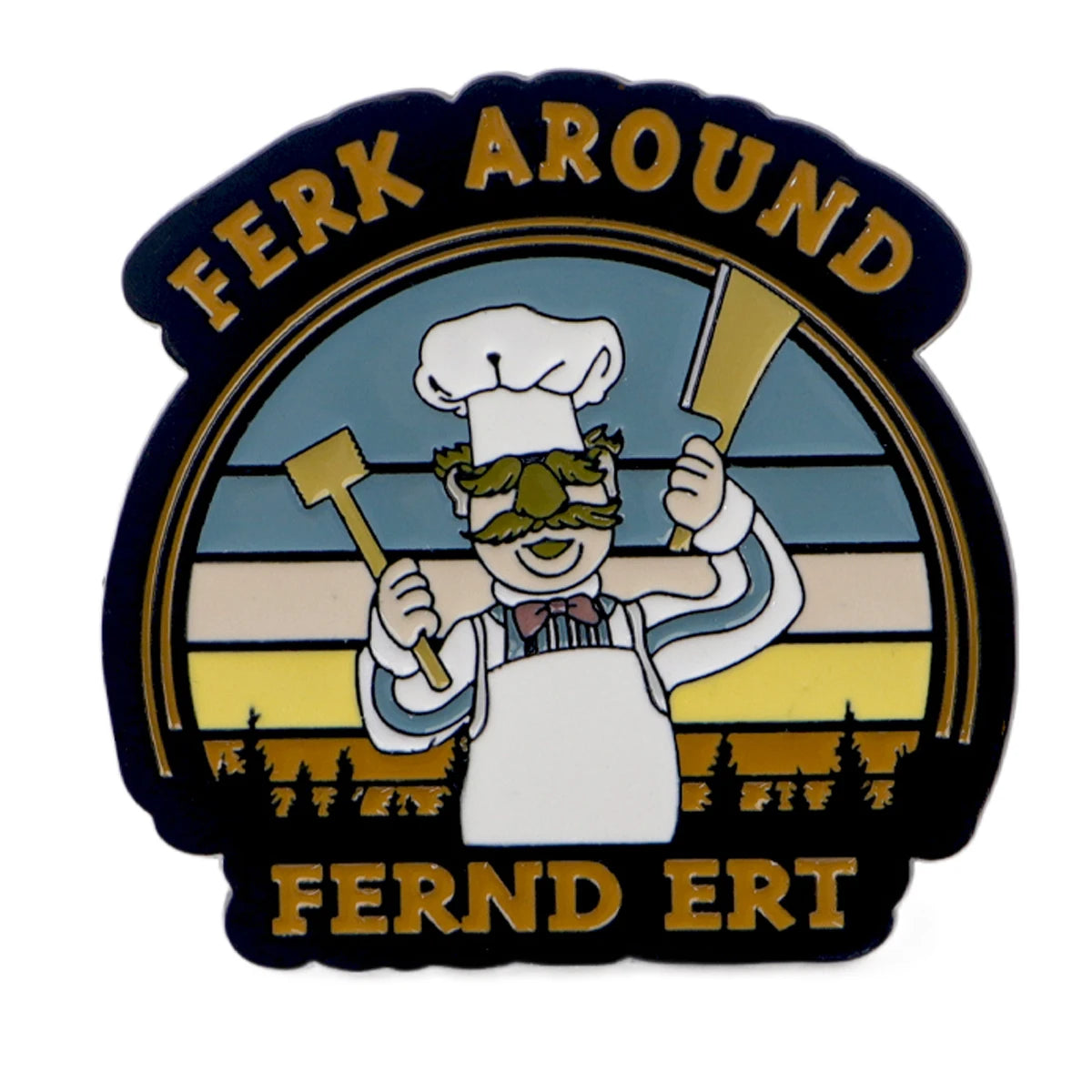 Swedish Chef Enamel Pin Funny Quotes Brooch Pines Lapel Pins Badge on Backpack Clothing Accessories Fashion Jewelry Gifts