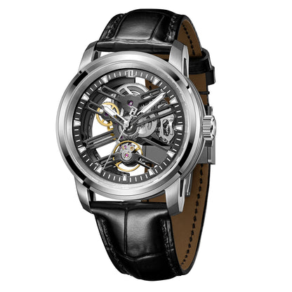 OBLVLO Skeleton Mechanical Watch - Transparent, Hollow, Automatic Watch