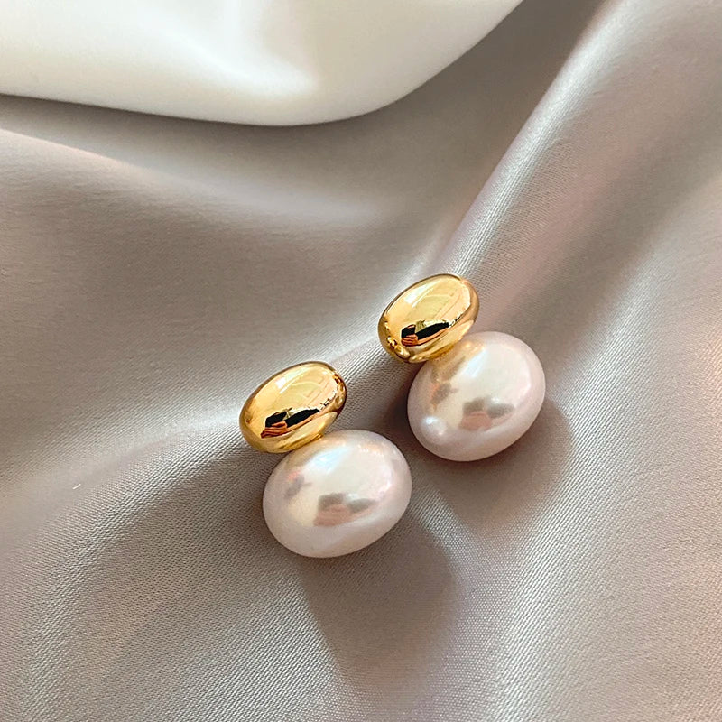 Taoya Elegant Gold Color Pearl Earrings In Different Styles