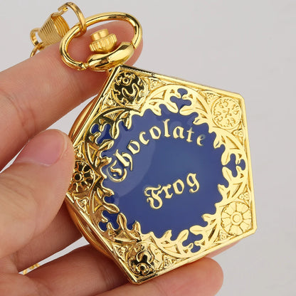 YISUYA HP Trolleys Magic Chocolate Quartz Pocket Watch