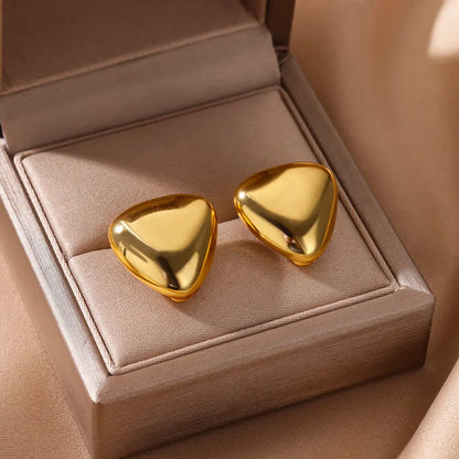 Multiple Styles Golden Colour Stainless Steel Earrings