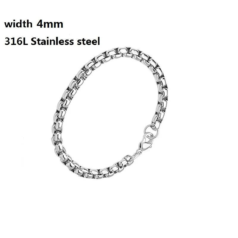 Figaro Stainless Steel Cuban Chain Bracelets