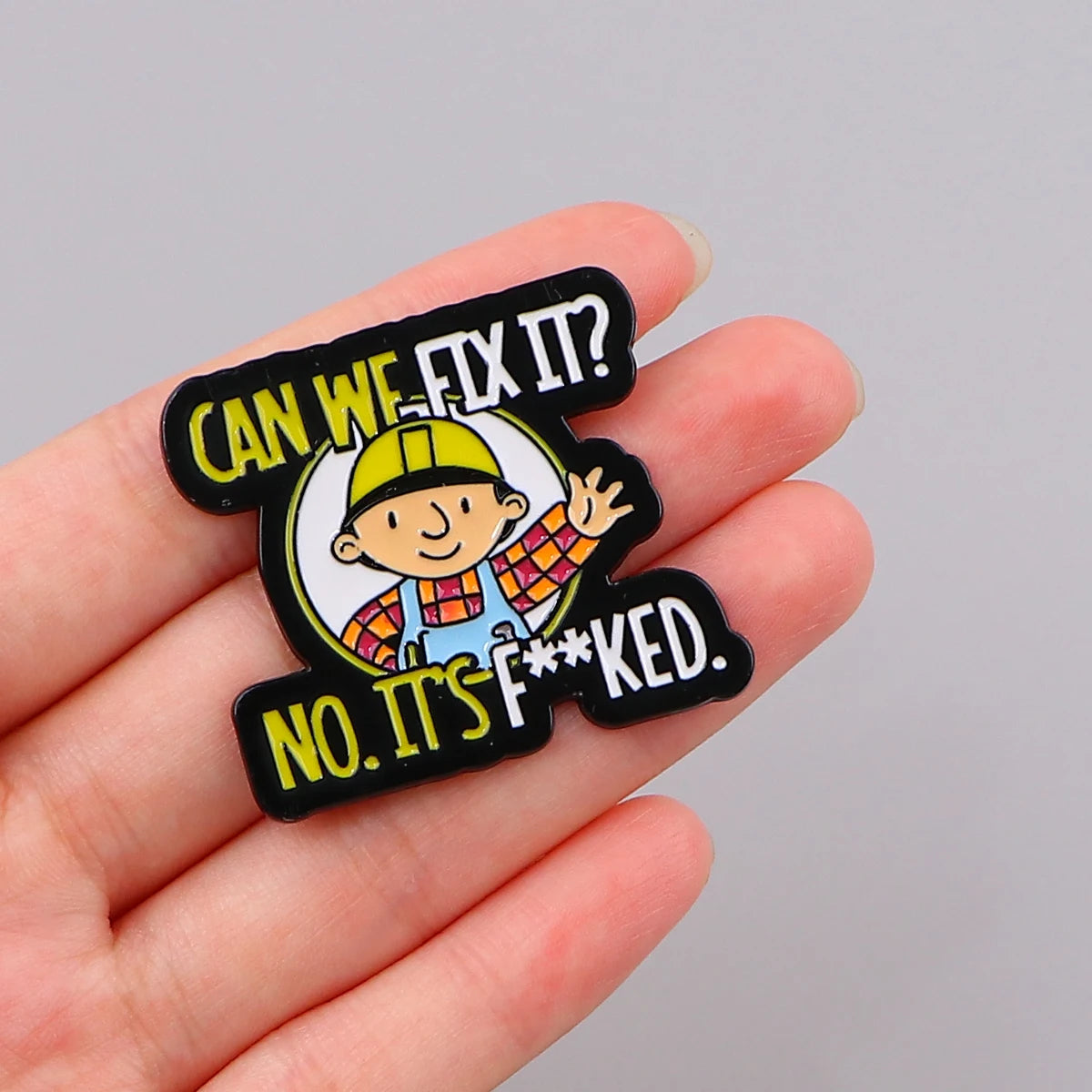 Repairman Enamel Pin Funny Quotes Brooches for Women Lapel Pins Badges on Backpack Clothing Accessories Fashion Jewelry Gift