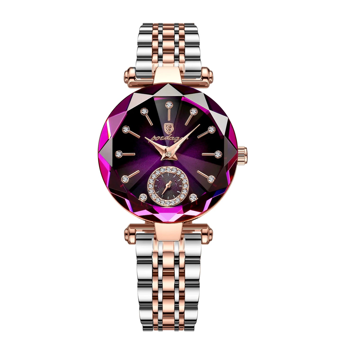 POEDAGAR Woman Luxury style Stainless Steel Quartz Watch - Waterproof, Luminous, Date And Box