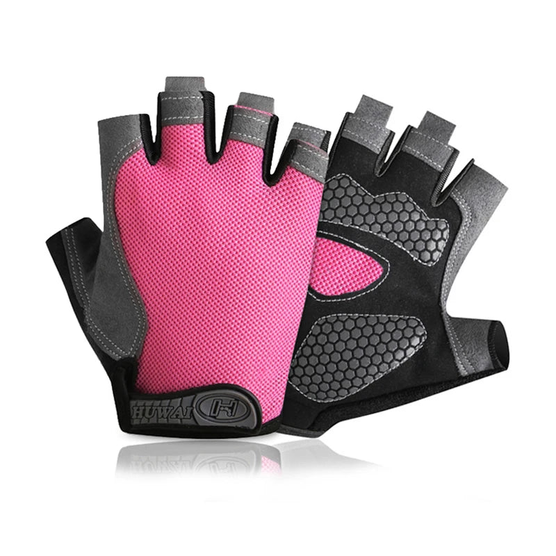 Men & Woman Cycling Bicycle Gloves Half Finger - Breathable, Anti-slip, Training Gloves