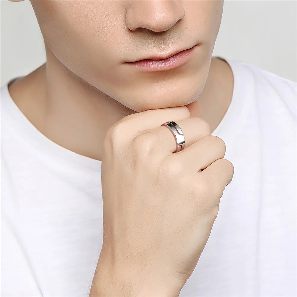 Skyrim Simple Stainless Steel Ring for Men & Women