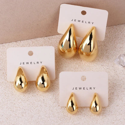 Fancy Extra Large Gold & Silver Drop Earring