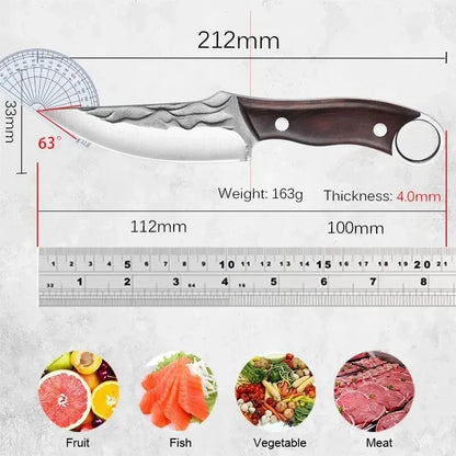 Outdoor 8.3-inch Multi Knife With Stainless Steel Blade for Woodworking. Outdoor Activities & Food