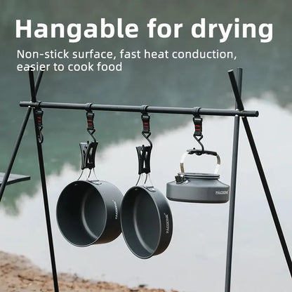 PACOONE Portable Outdoor Cookware Set