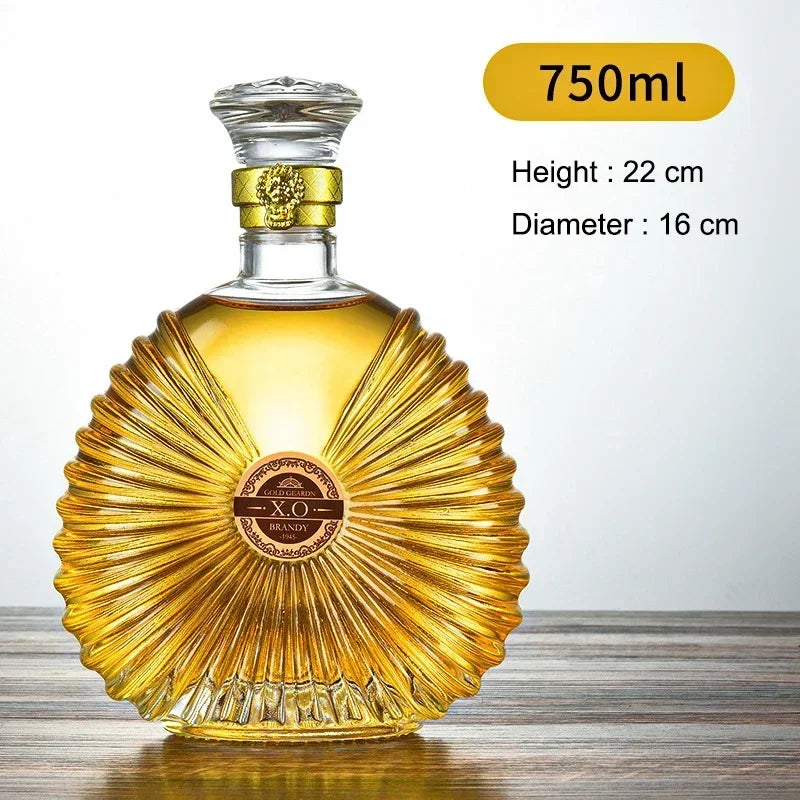 Luxurious Decanter For Liquor 750ml - Airtight Stopper, Luxury barware