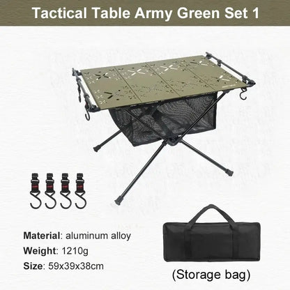 WESTTUNE Outdoor Ultralight Adjustable & Folding Camping Table