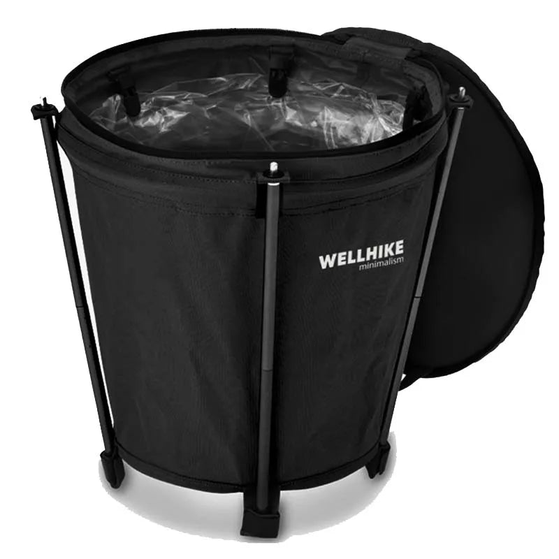 Outdoor Lightweight & Collapsible Oxford Cloth Camping Trash Can